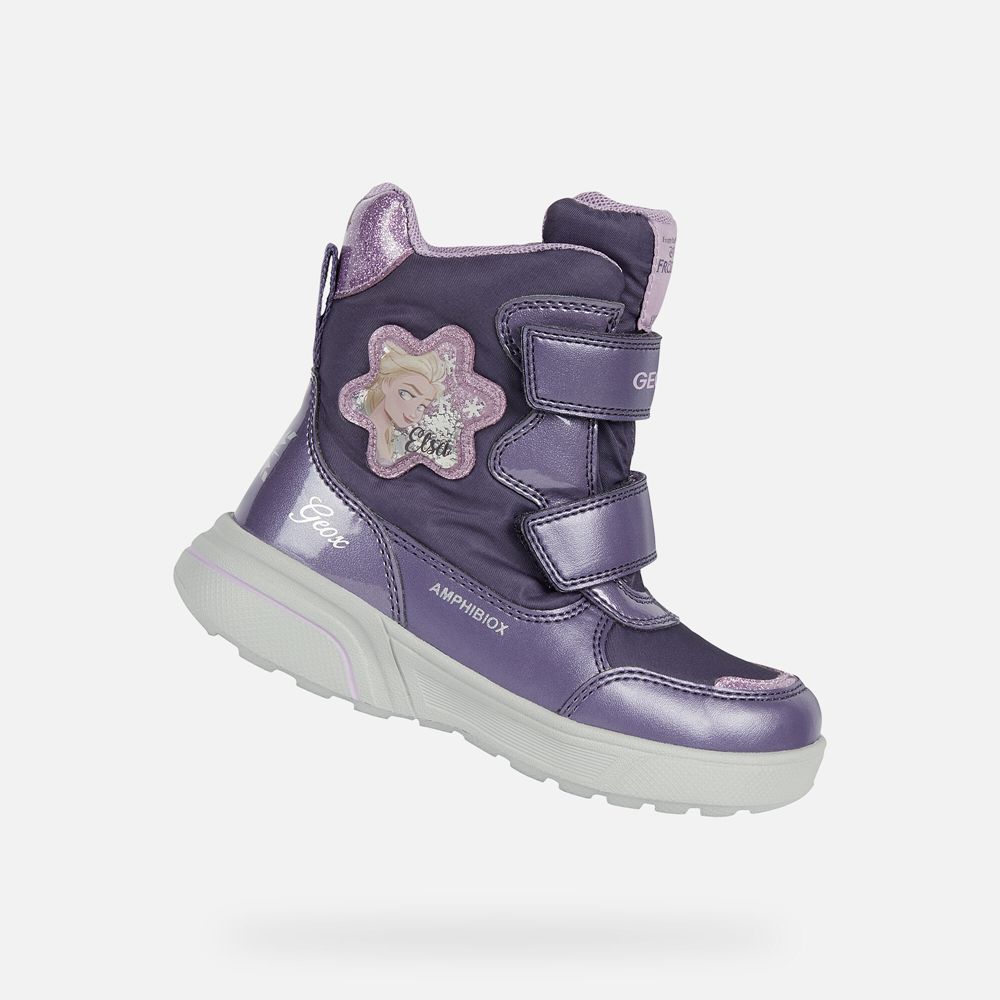 Botins Geox Menina Roxo - Sveggen Abx - WMABL7503